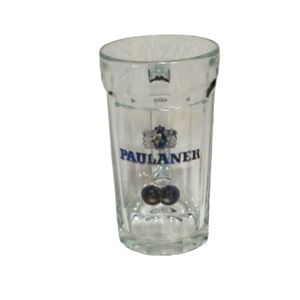 Paulaner Munchen Clear Glass German Beer Mug 12oz